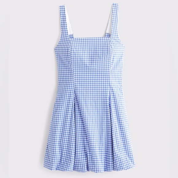 Abercrombie & Fitch Dresses & Skirts - Abercrombie & Fitch Blue Gingham Bubble Dress
